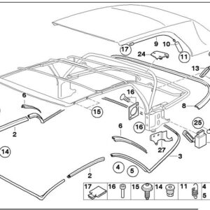 Cover tensioning bow left 54318268989