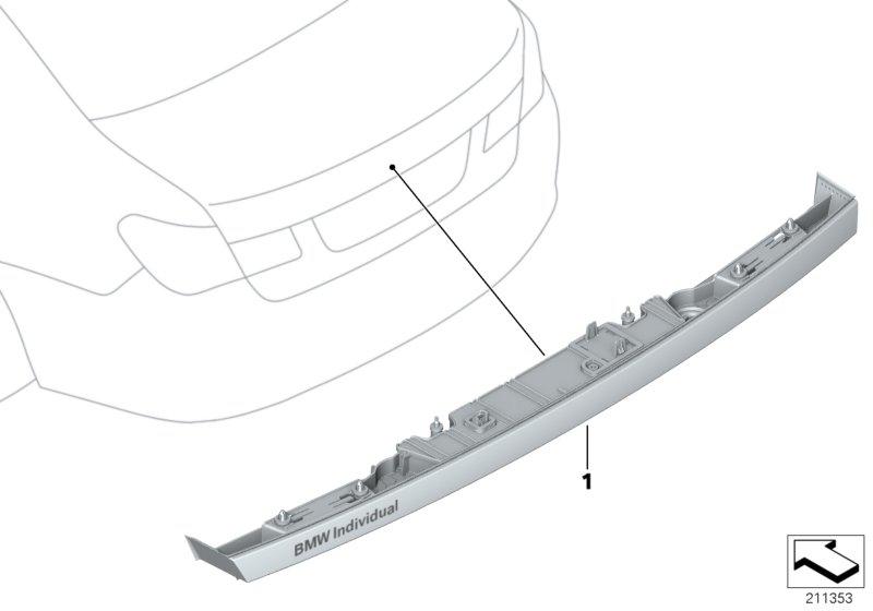 Gripping strip tailgate INDIVIDUAL 51137979826