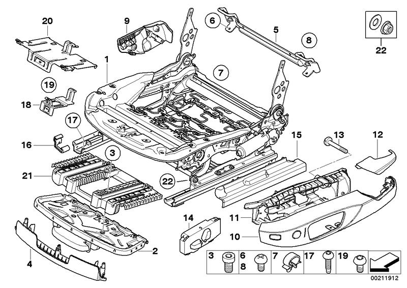 Seat mechanism electrically left 52107274465