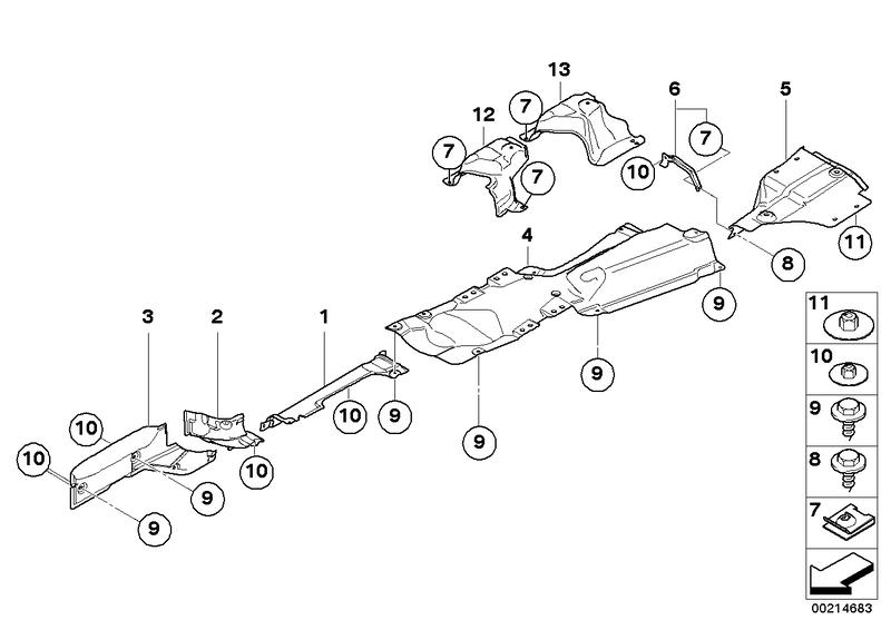 Holder heat shield forward 51483425254