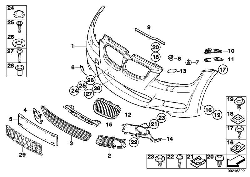 Trim bumper primed front M / PDC 3 51118044662