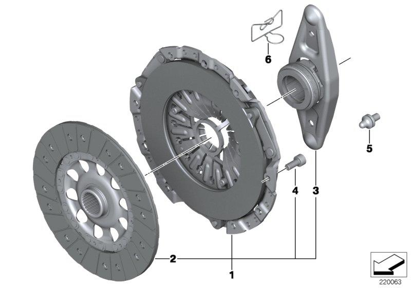 Clutch disc D = 228mm 21207568570