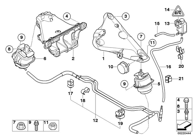 Motor support bracket left 22116790021