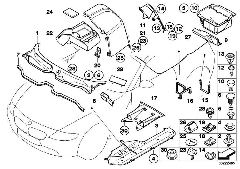 Multifunction tub luggage compartment Z4 51717016956