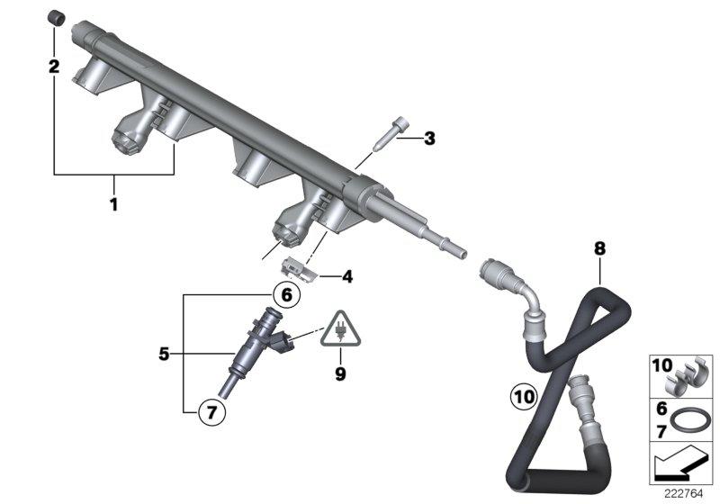 Injection pipe 13537575646