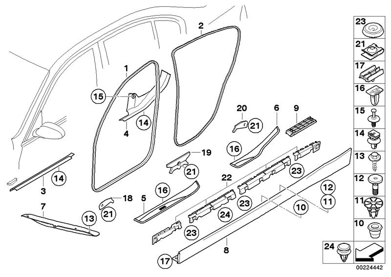 Aperture front entrance right 320SI / EDITION 51477183110