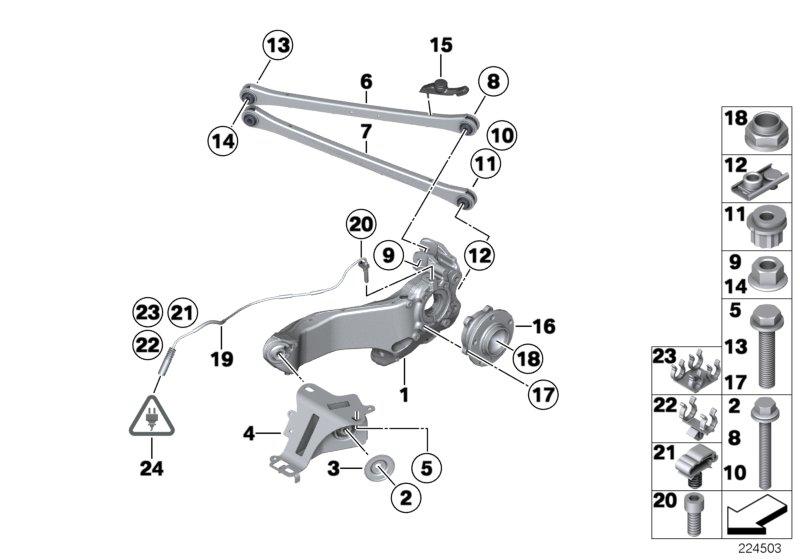 Wheel hub with bearing 33409813212