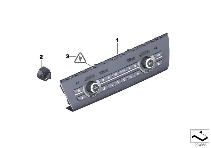 Repair kit radio and climate control unit 61319328425