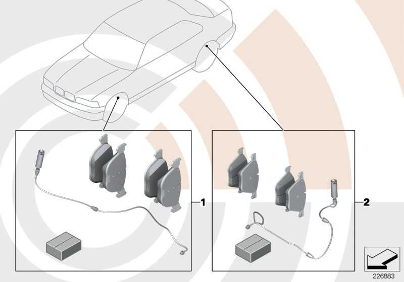 Set of brake pads with the brake lining sensor VALUE LINE 3 34112157616