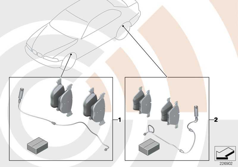 Set of brake pads with the brake lining sensor VALUE LINE 5er 34112157589