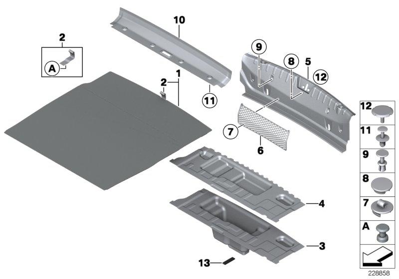 Shelf luggage compartment 51477276360