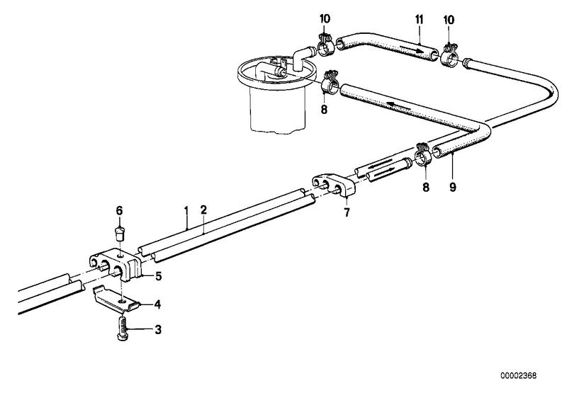 Supply pipe D = 10mm 16121177125