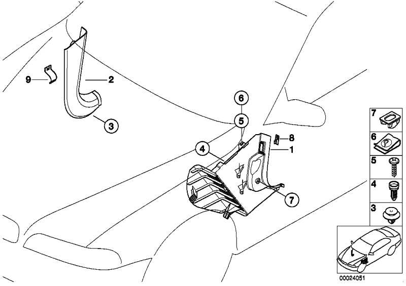 Side Panel M footrest vo. left black 5er 51432499065