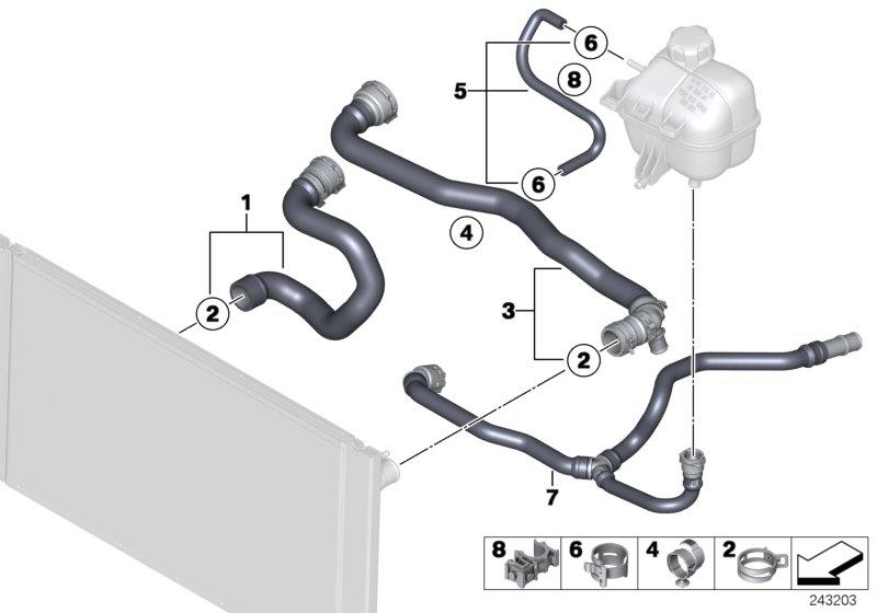 Coolant hose 17127811781