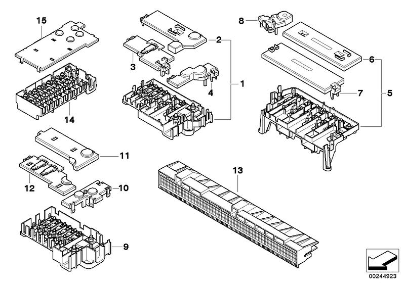 Lid fuse box 61138365911