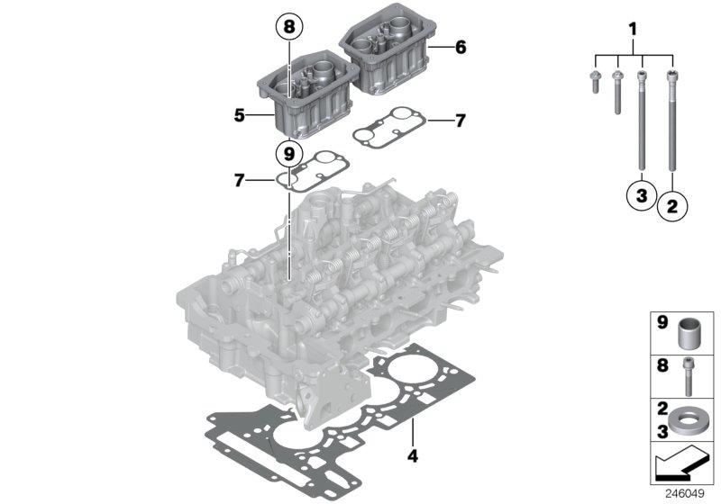 Cylinder head gasket asbestos-free 0.70mm 11128676519