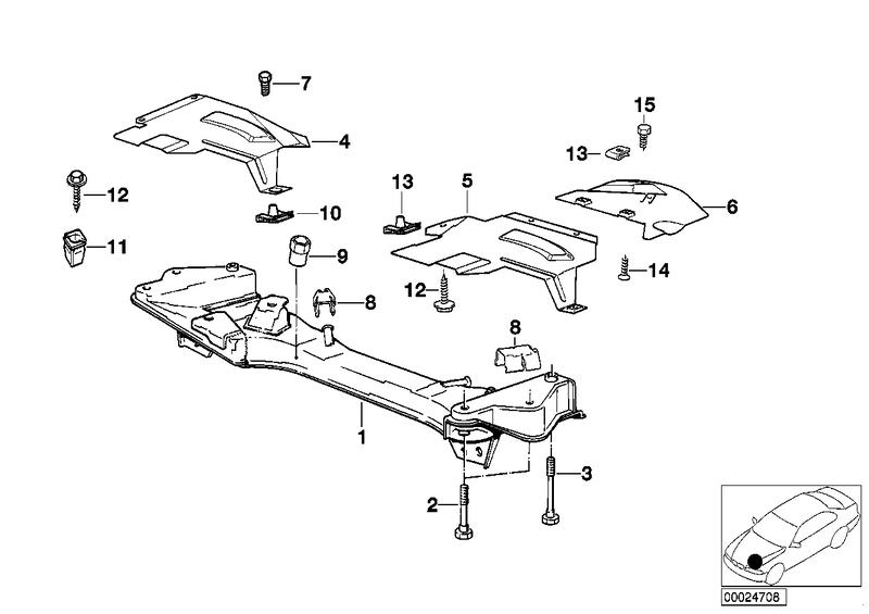 Heat shield rear left 32211141391