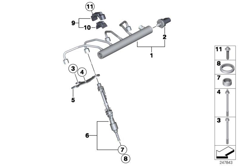 High-pressure rail 13537585411