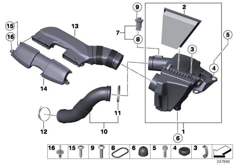 Intake silencer 13717588280