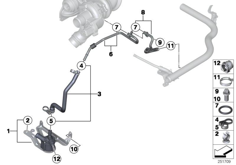 Coolant return pipe 11537600592