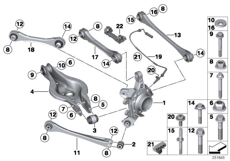 M235IR trailing arm 33308417015