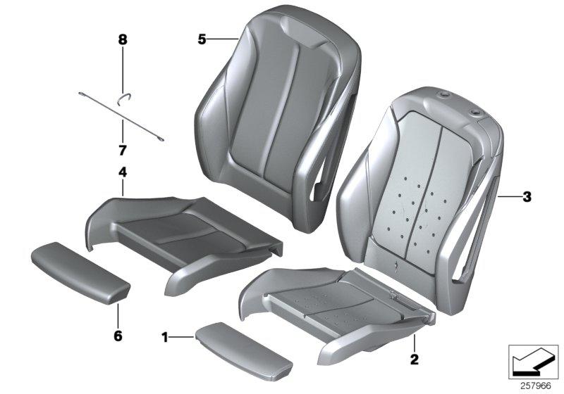 Referring sports seat material anthracite 52107367484