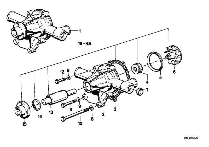 Exchange water pump 11519070754