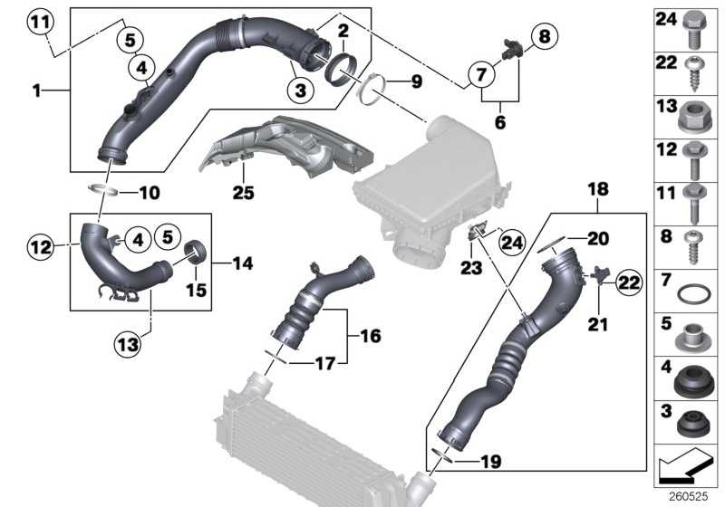 Charge air guide 13717601875