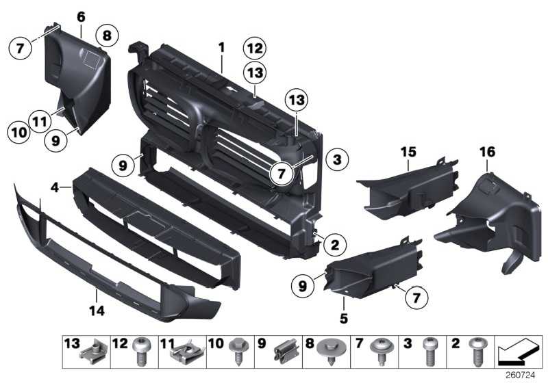 Air guide paged cooler left 51747331793