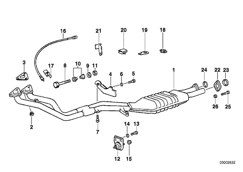 Exchange catalyst exhaust pipe 11761716749