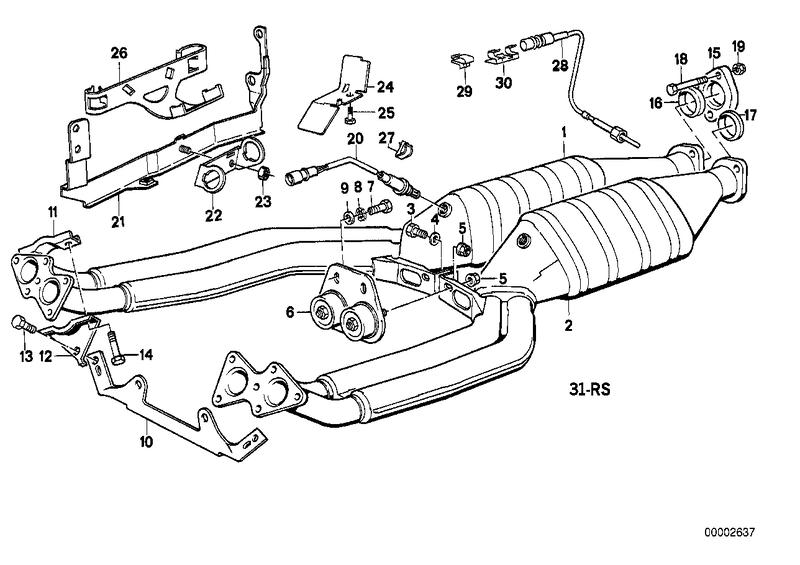 Exchange catalyst exhaust pipe Zyl.1-6 ZYL.1-6 18301728975