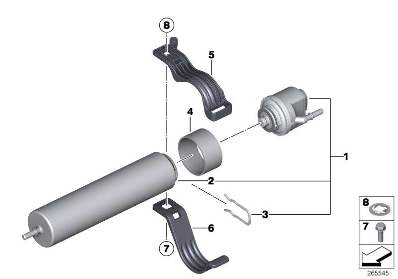 Fuel filter with heating 13328597828