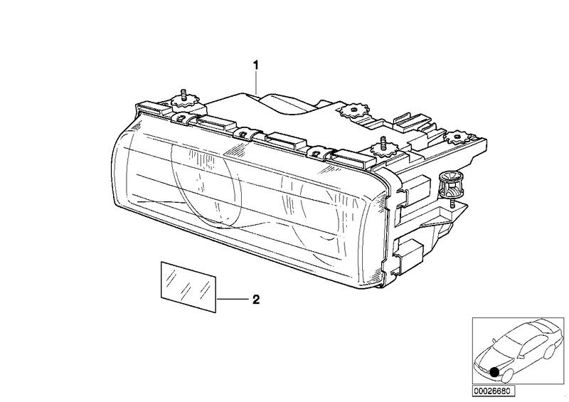 Left headlight 63128352021