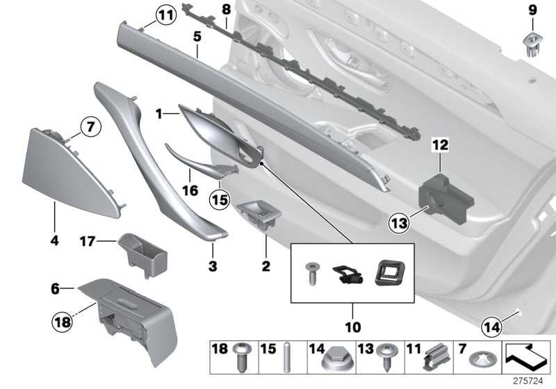 Decorative strip rear left door ALUMINUM TRACE 51428051329