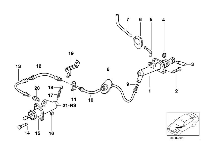 Clutch master cylinder 21526758828