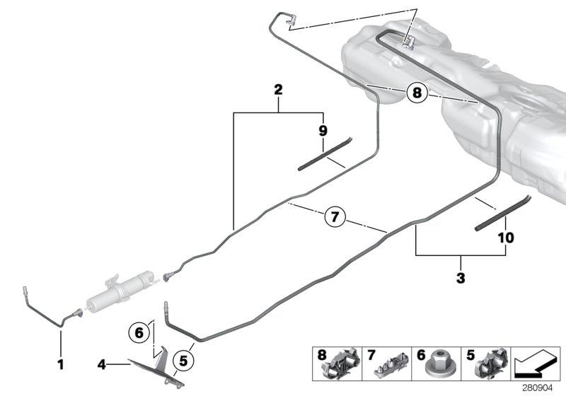 Fuel supply line 16127318357