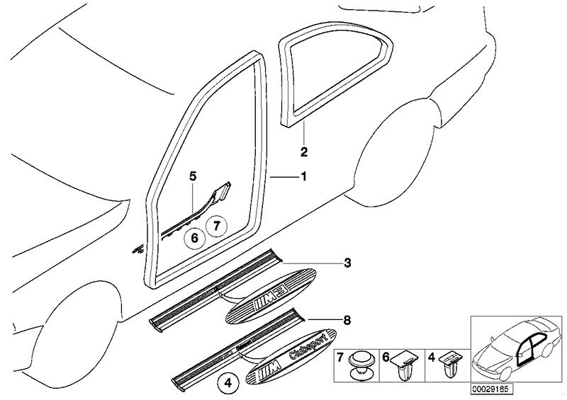 Side sill panel left ULTRAMARIN 51478151395