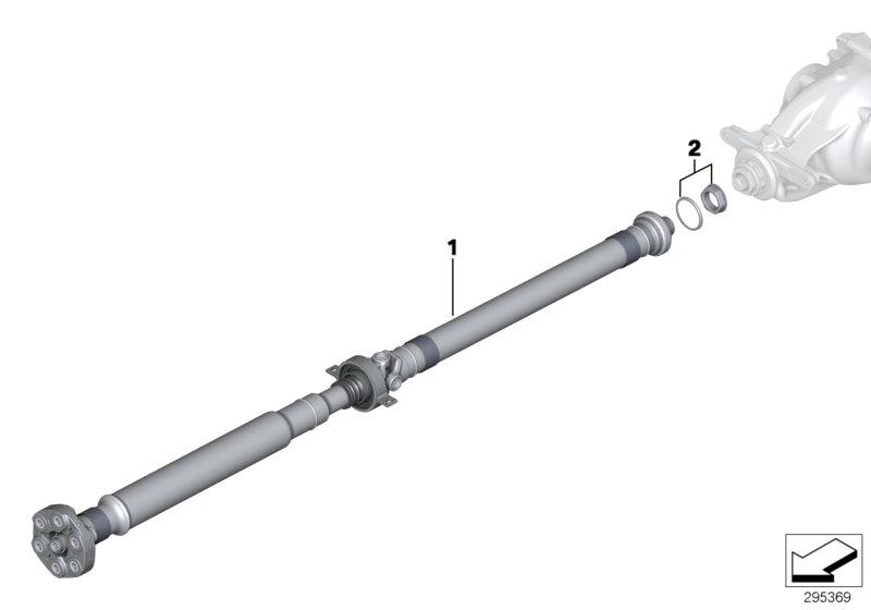 PTO shaft dual clutch transmission 1353MM L = 26107614424