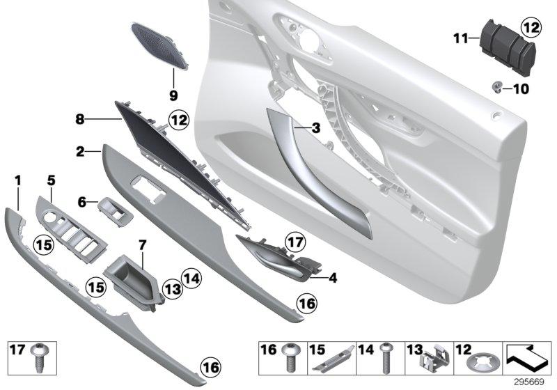 Speaker grill right 51417309982