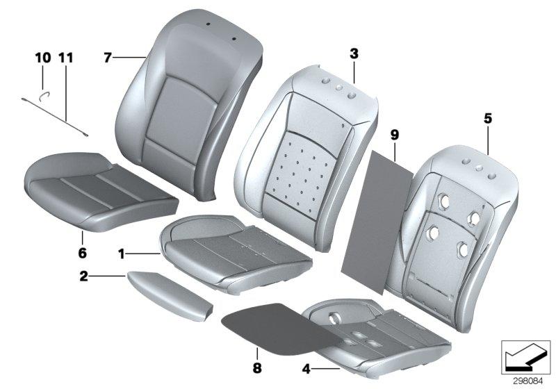 Foam part comfort seat 52107310123