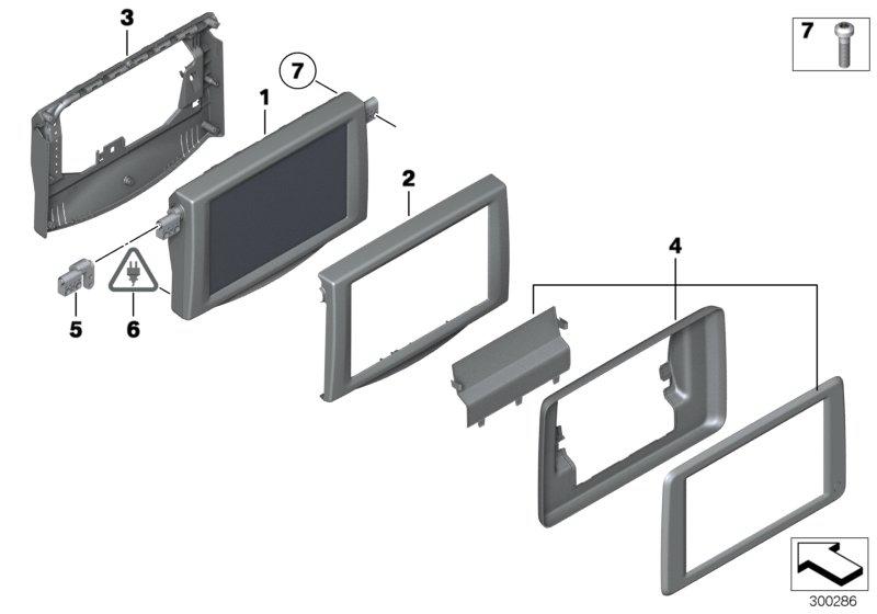 Rear monitor 8 "BLACK 65509268703