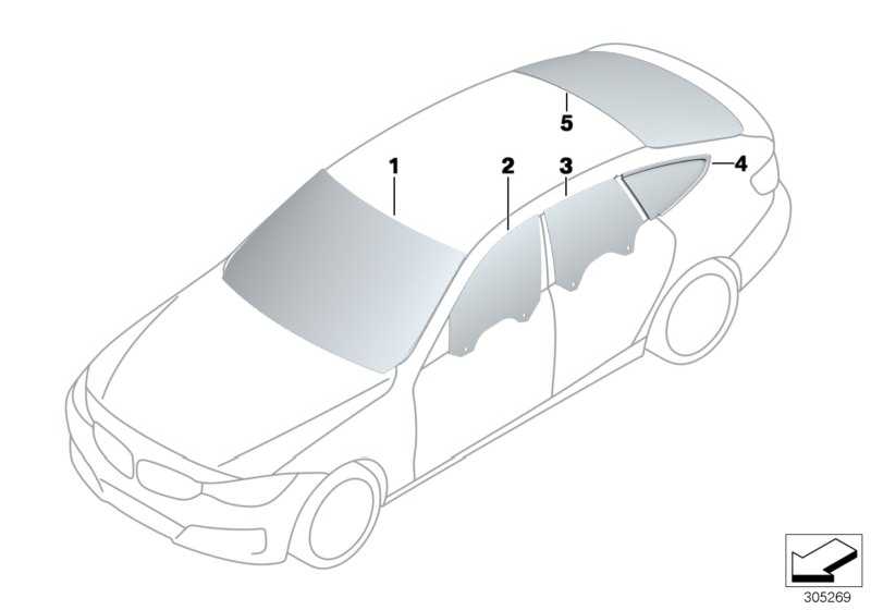 Side window fixed rear right SSG SW HGL 51377412032