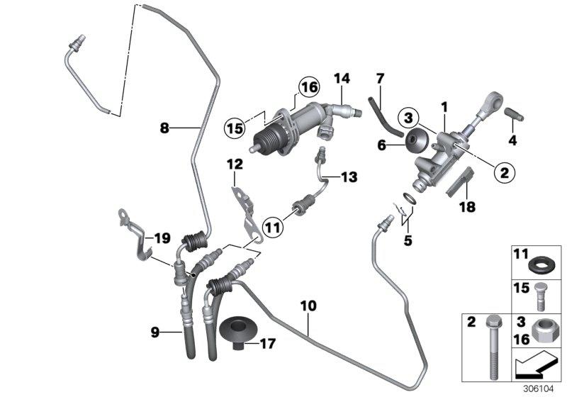 Clutch slave cylinder D = 2220MM 21526795710