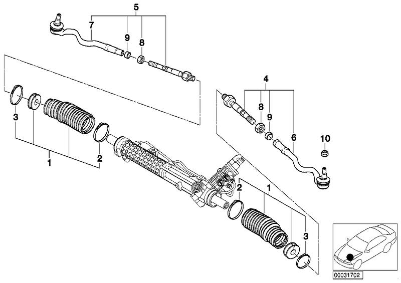 Tie rod right 32106774319