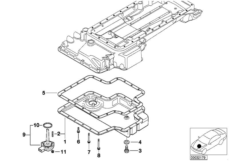 Oil pan 11130396711