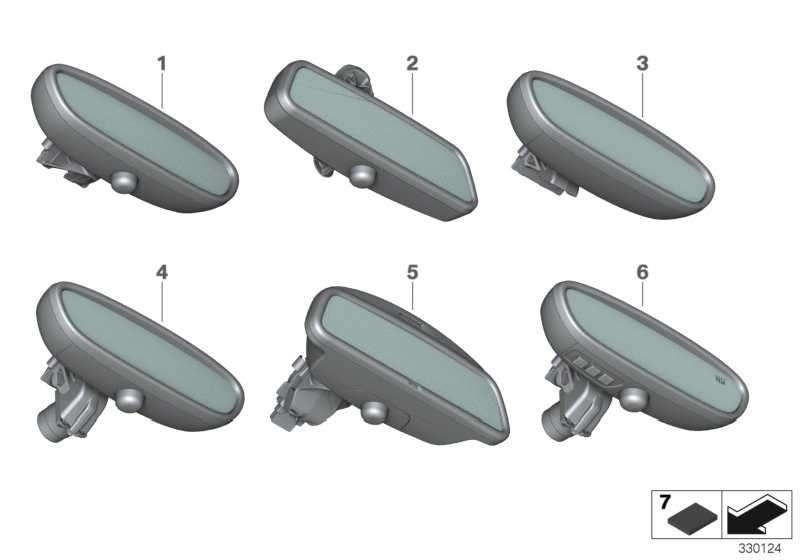 Interior mirror EC / LED / GTO / Compass / FLA 51169345369