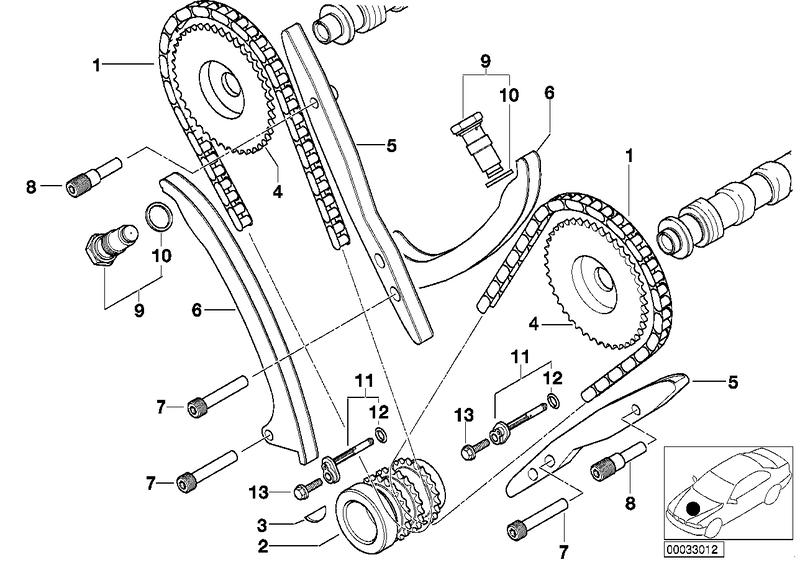 Camshaft sprocket CYL. 1-4 11312248509