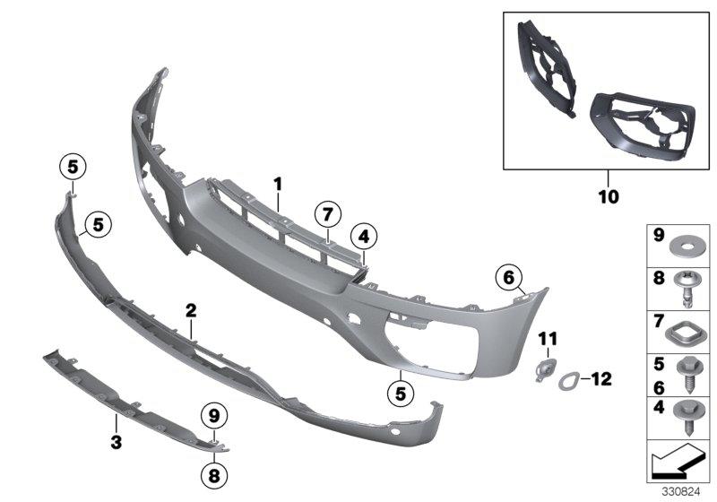 Front underrun protection ALU MATT 51117179849