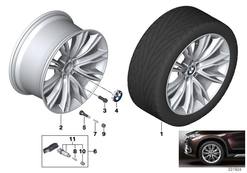 Light metal wheel disk-sheen 10Jx20 ET: 40 36108092109