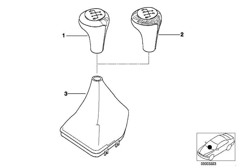 Gear knob leather / 5-speed / clasp around TITAN 3 Series 5 Series X5 25117503100